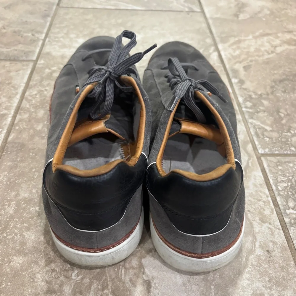 Allen Edmonds Courtside Grey Suede Low Top Sneakers Mens 14 D 4643